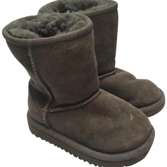 Toddler - Mini UGG Gray Boots Size: 8 - Picture 1 of 8